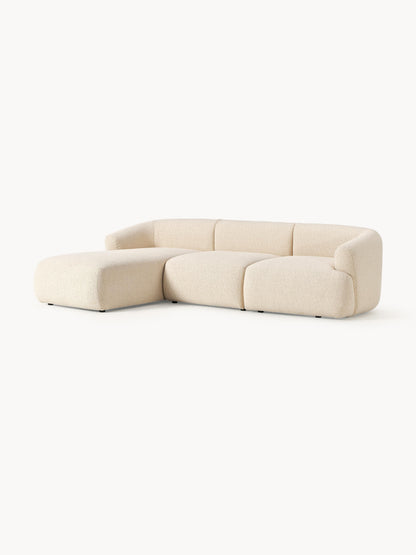 Fenrolla Modular Corner Sofa (3-Seater) in Bouclé