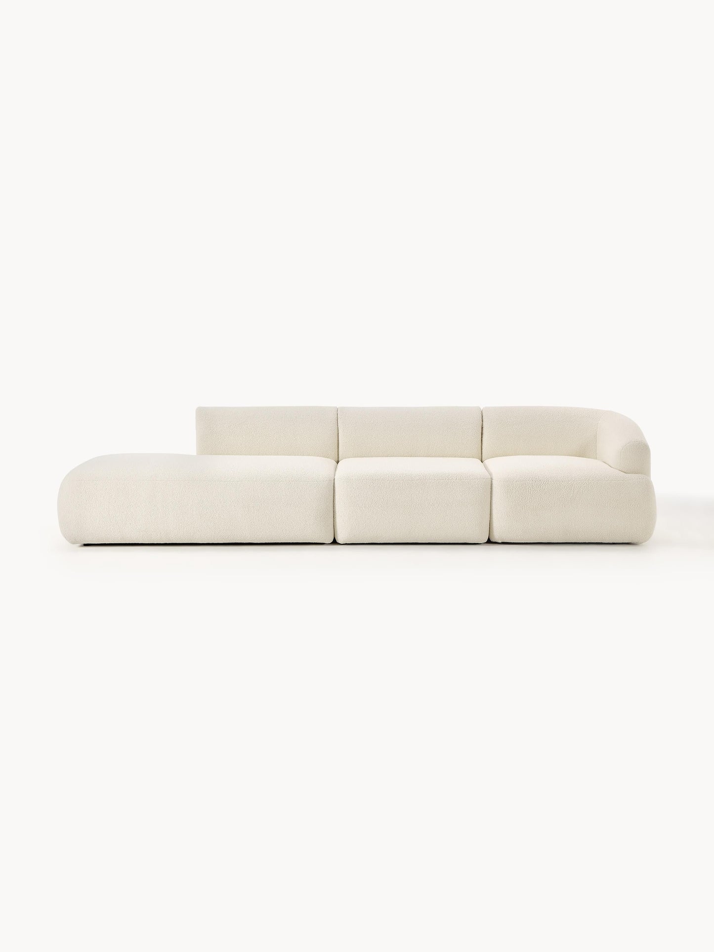 Fenrolla Modular Ottoman in Teddy (3-Seater)