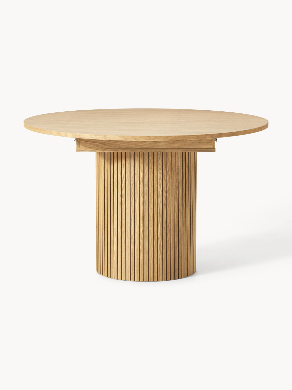 Filandri Extendable Dining Table with Grooved Texture, 120 - 160 x 75 cm