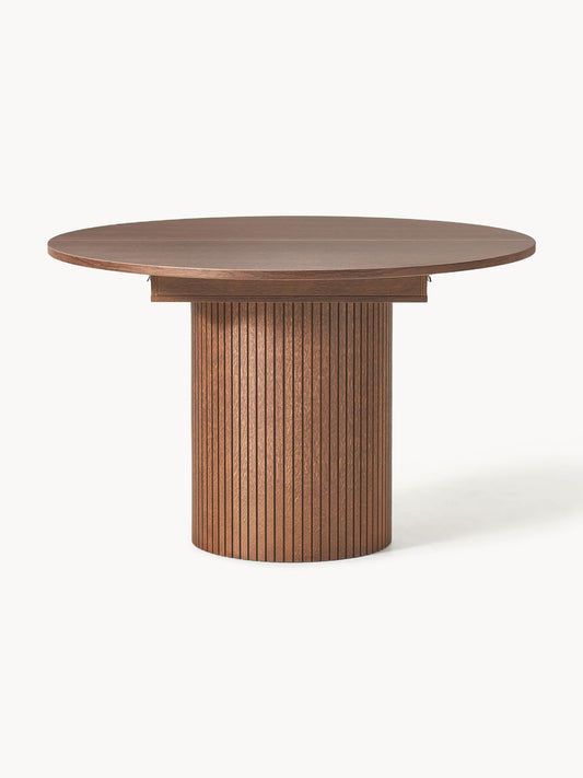 Filandri Extendable Dining Table with Grooved Texture, 120 - 160 x 75 cm