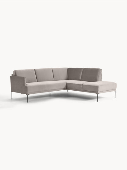 Fluvanni Corner Sofa in Velvet