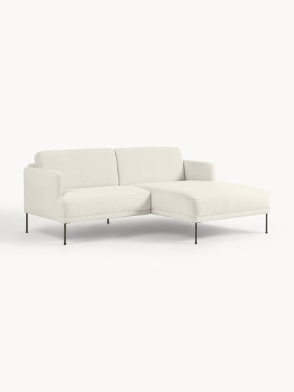 Fluvanni Small Corner Sofa in Teddy Fabric