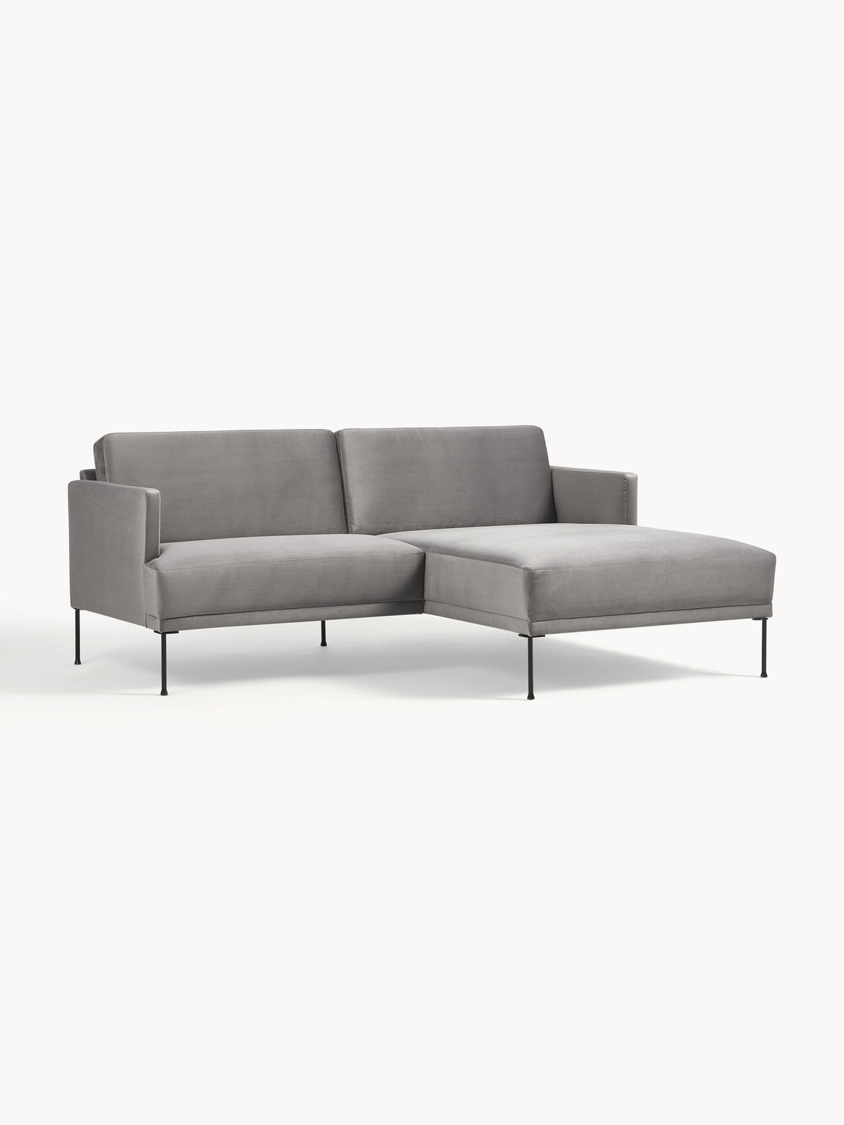 Fluvanni Small Corner Sofa in Velvet