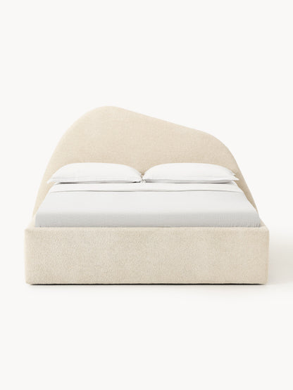 Garlucci Upholstered Bed in Bouclé