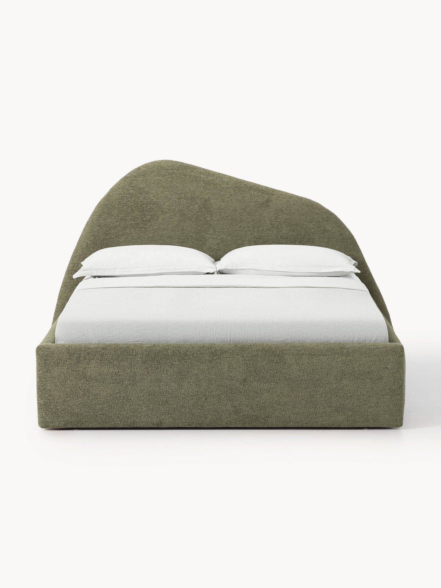 Garlucci Upholstered Bed in Bouclé