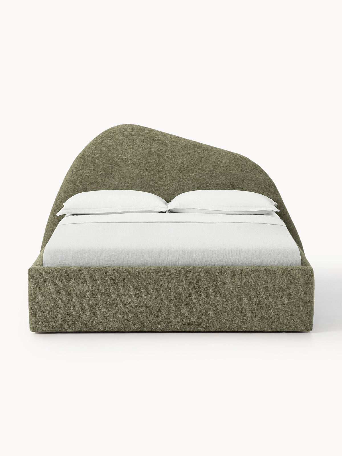 Garlucci Upholstered Bed in Bouclé