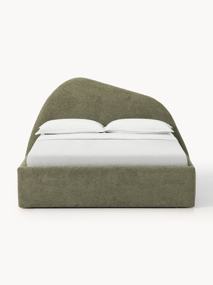 Garlucci Upholstered Bed in Bouclé