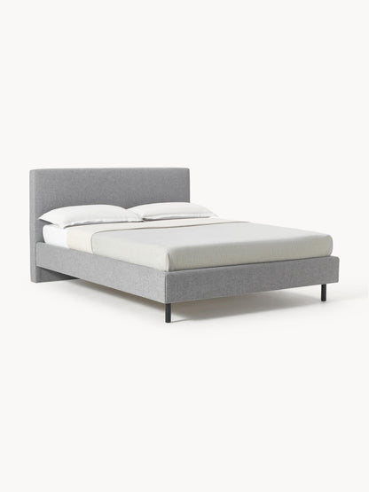 Giulessi Upholstered Bed with Wooden Feet