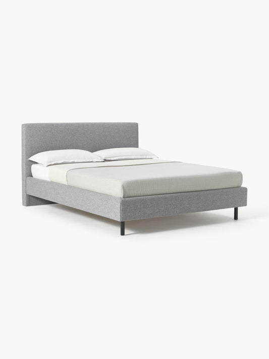 Giulessi Upholstered Bed with Wooden Feet