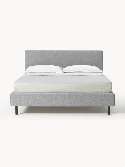 Giulessi Upholstered Bed with Wooden Feet