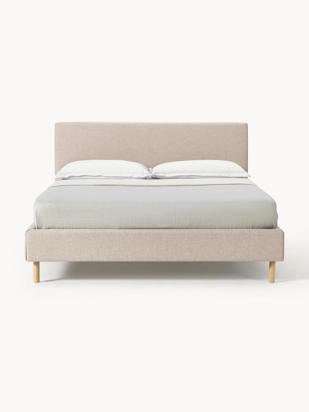 Giulessi Upholstered Bed with Wooden Feet