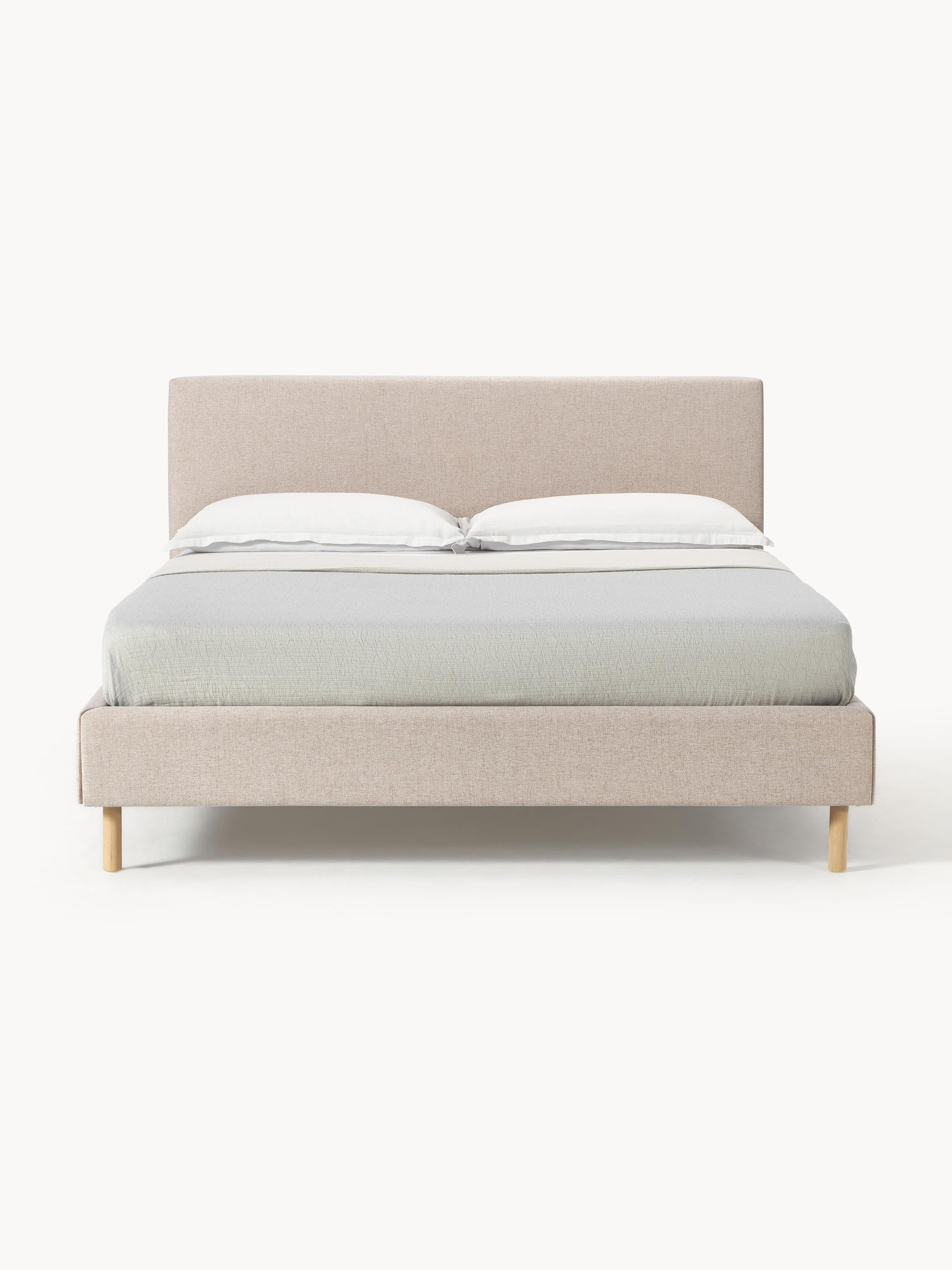 Giulessi Upholstered Bed with Wooden Feet