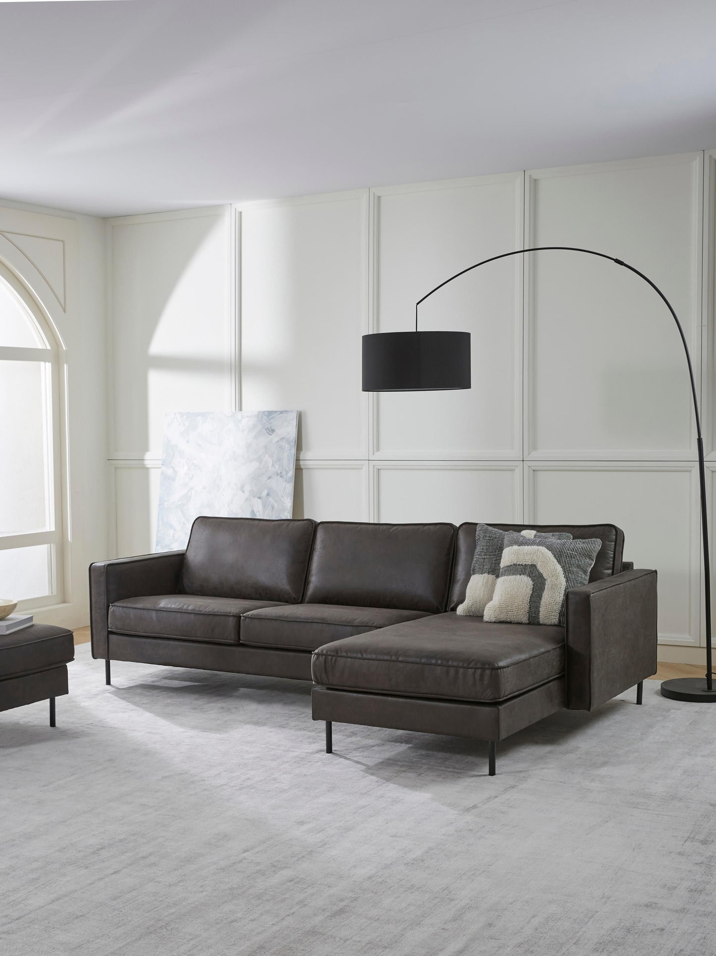Huntbergen Corner Sofa (3-Seater) in Leather