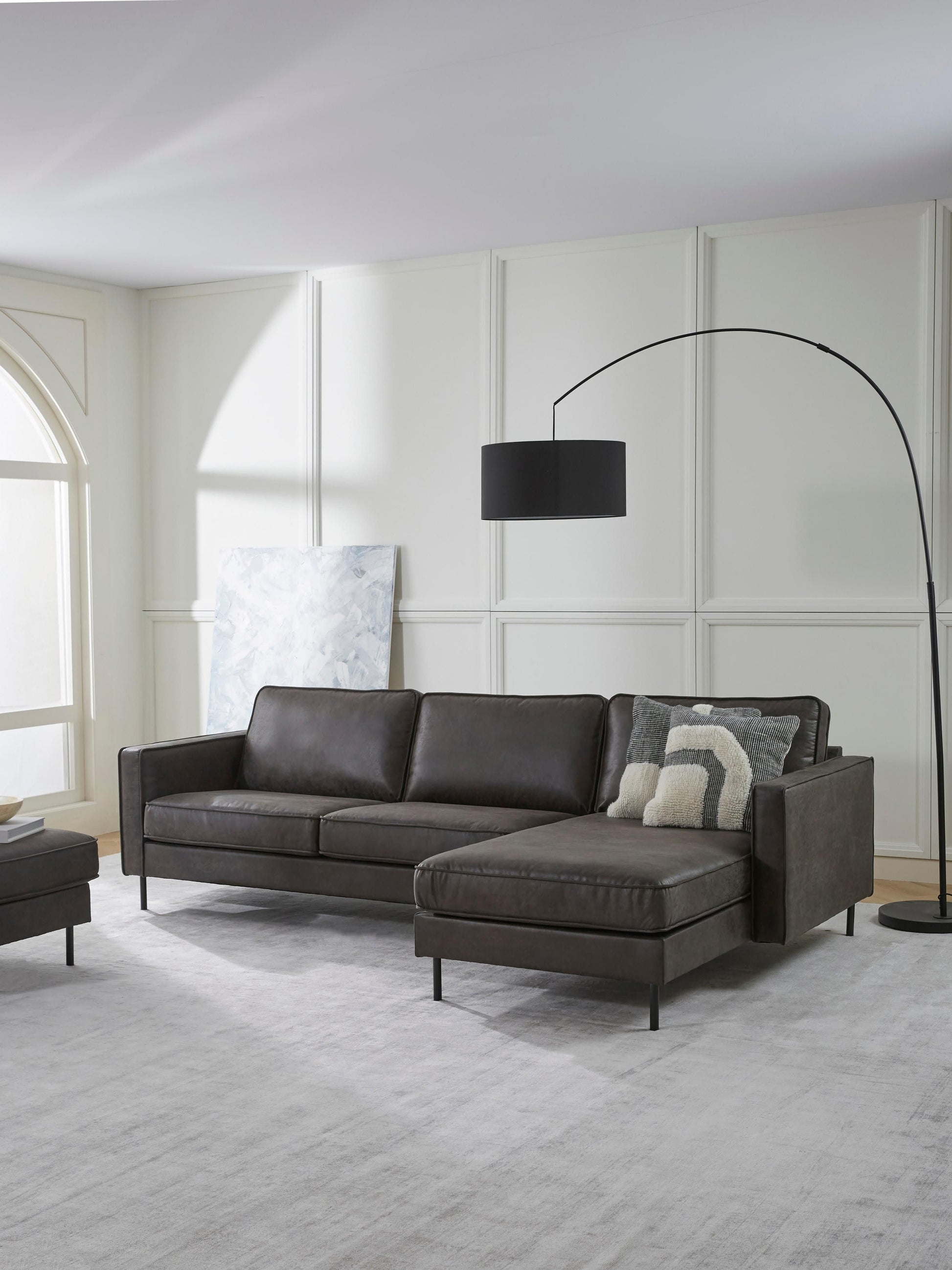 Huntbergen Corner Sofa (3-Seater) in Leather