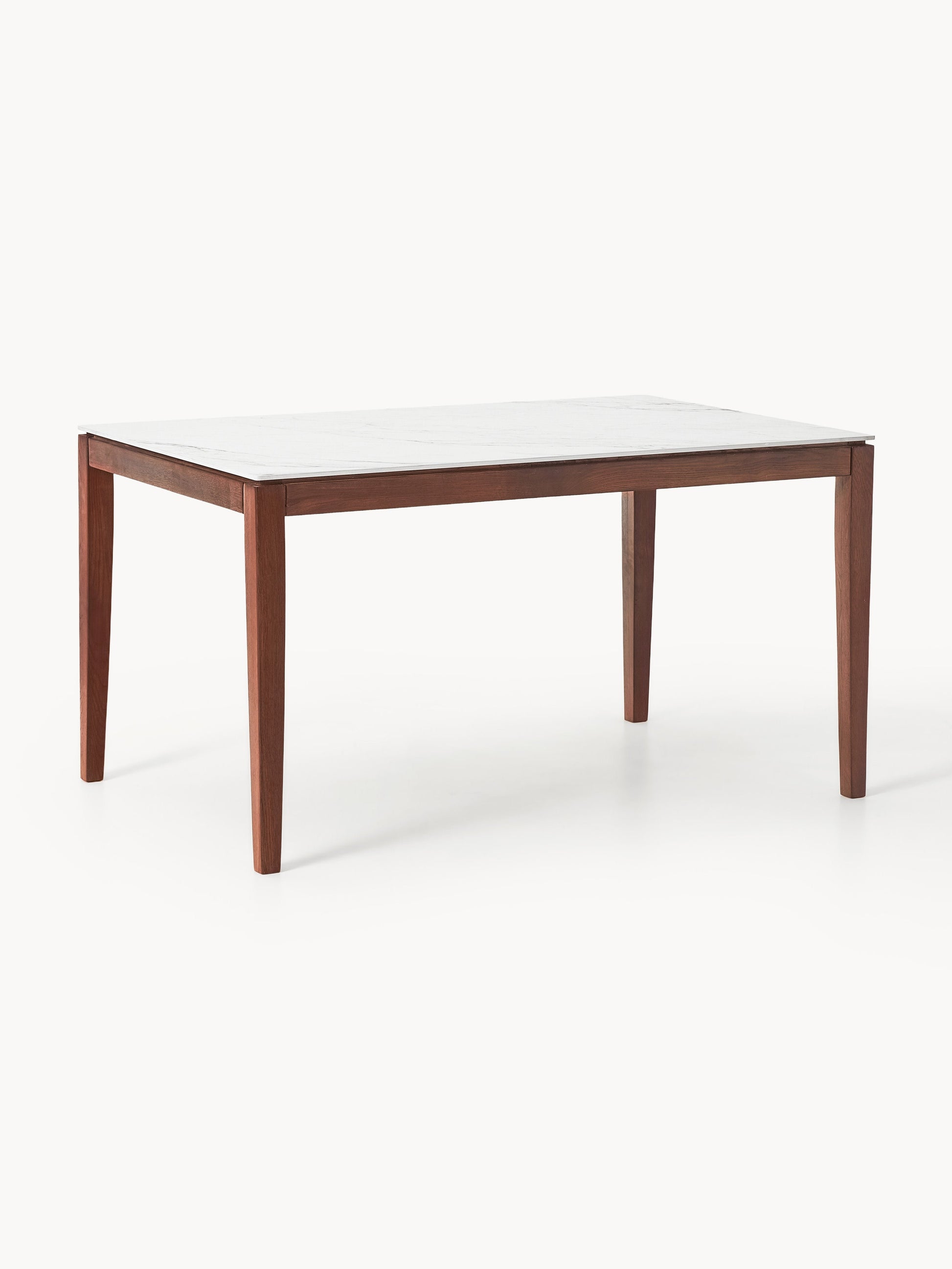 Jacarosi Dining Table with Marble-Look Tabletop, in Various Sizes