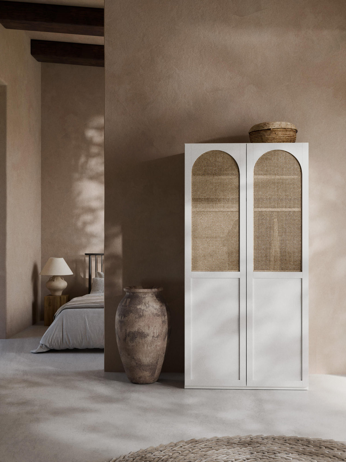 Jeanzola Modular Hinged-Door Wardrobe, 100 cm Wide, in Various Sizes