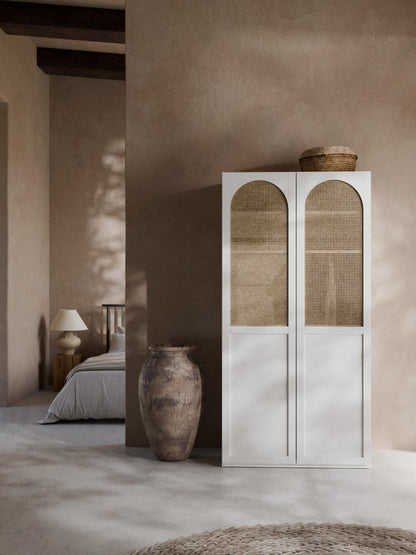 Jeanzola Modular Hinged-Door Wardrobe, 100 cm Wide, in Various Sizes