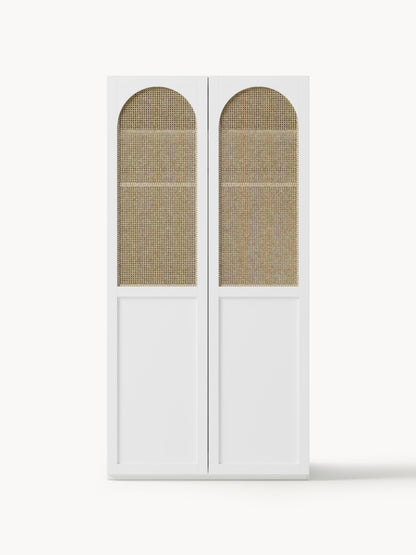 Jeanzola Modular Hinged-Door Wardrobe, 100 cm Wide, in Various Sizes