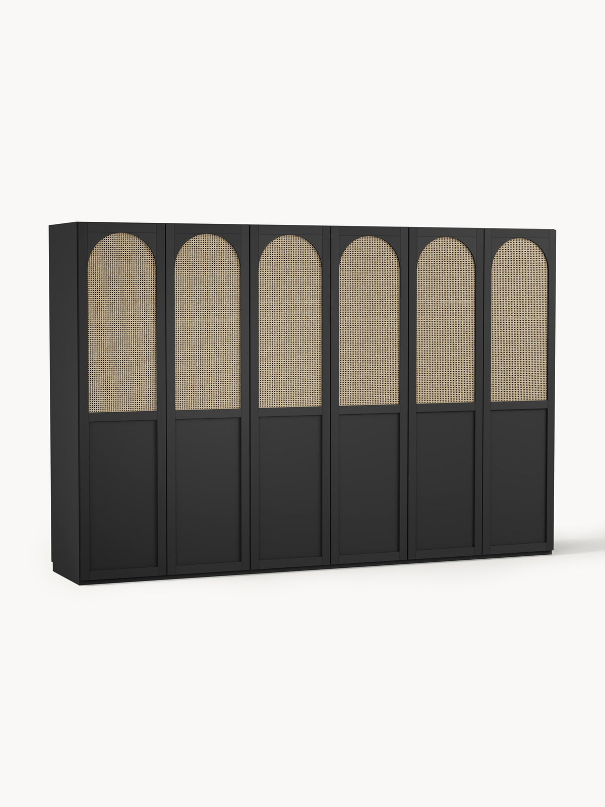 Jeanzola Modular Hinged-Door Wardrobe, 300 cm Wide, in Various Sizes