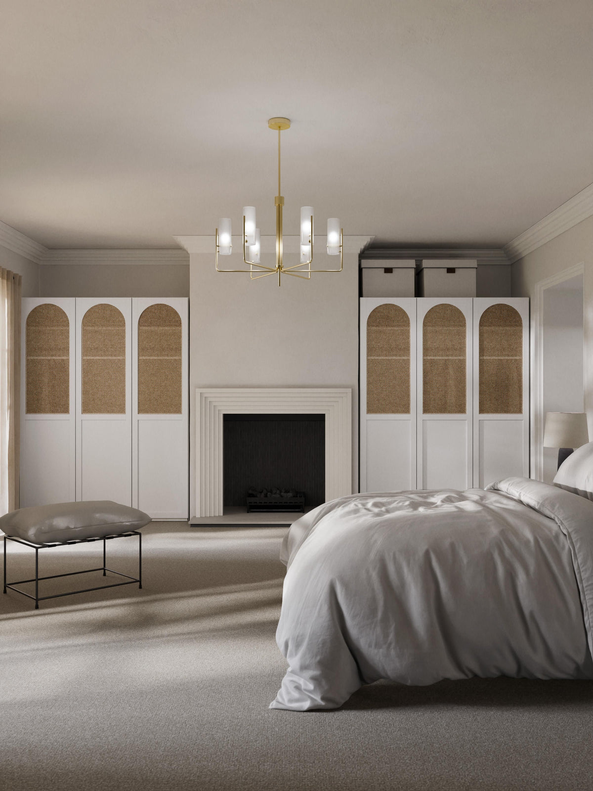 Jeanzola Modular Hinged-Door Wardrobe, 50 cm Wide, in Various Sizes