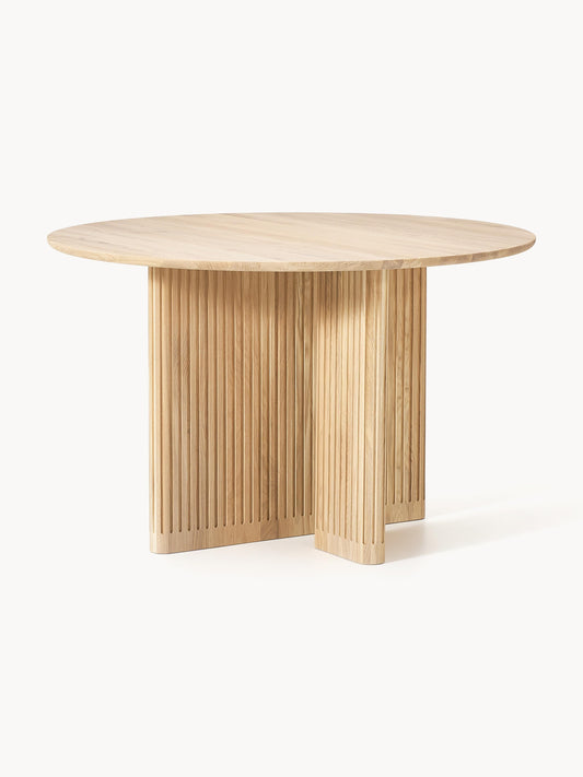 Jolvenna Round Dining Table in Oak, Ø 120 cm