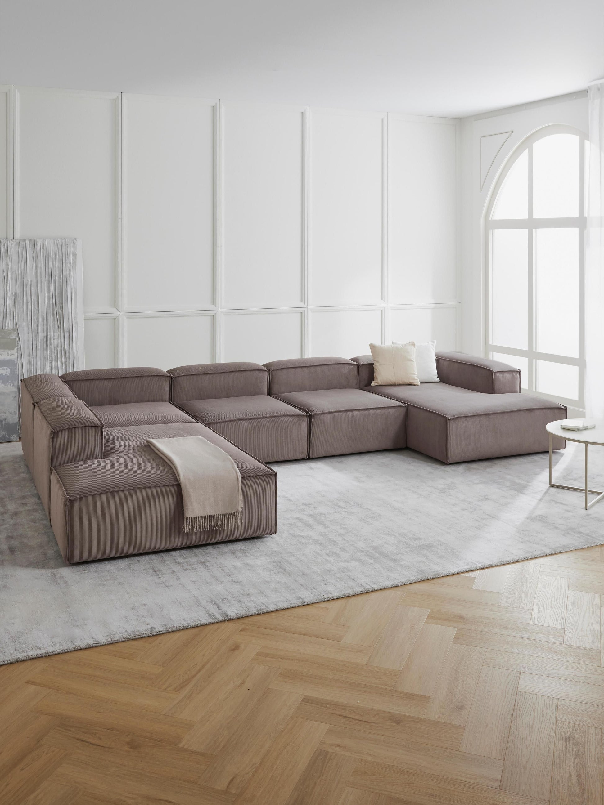 Lenfaro Corduroy Ottoman Corner Module