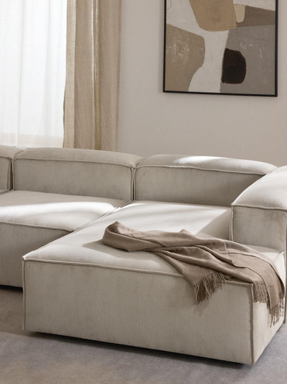 Lenfaro Corduroy Ottoman Corner Module