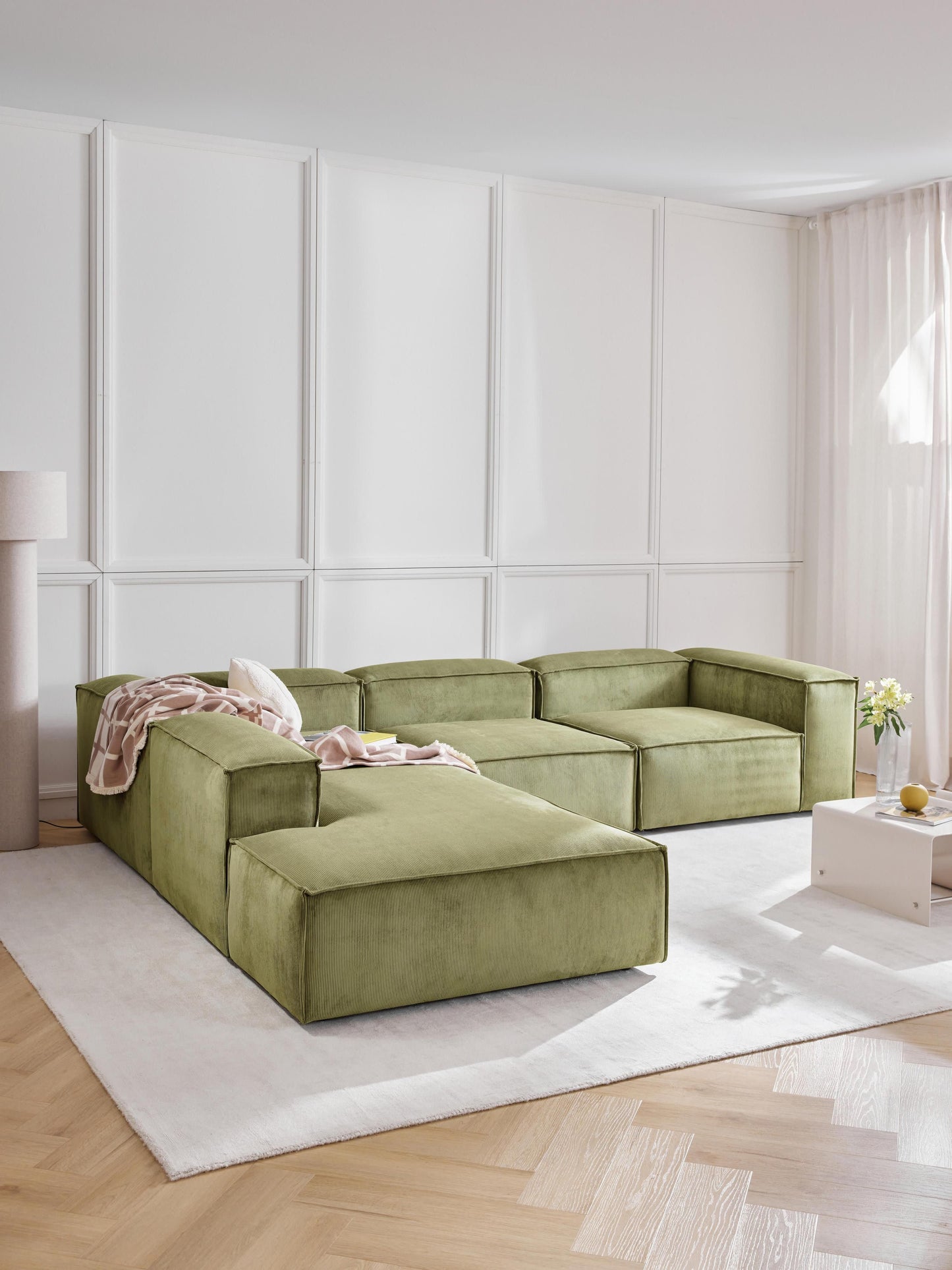 Lenfaro Corduroy Ottoman Module