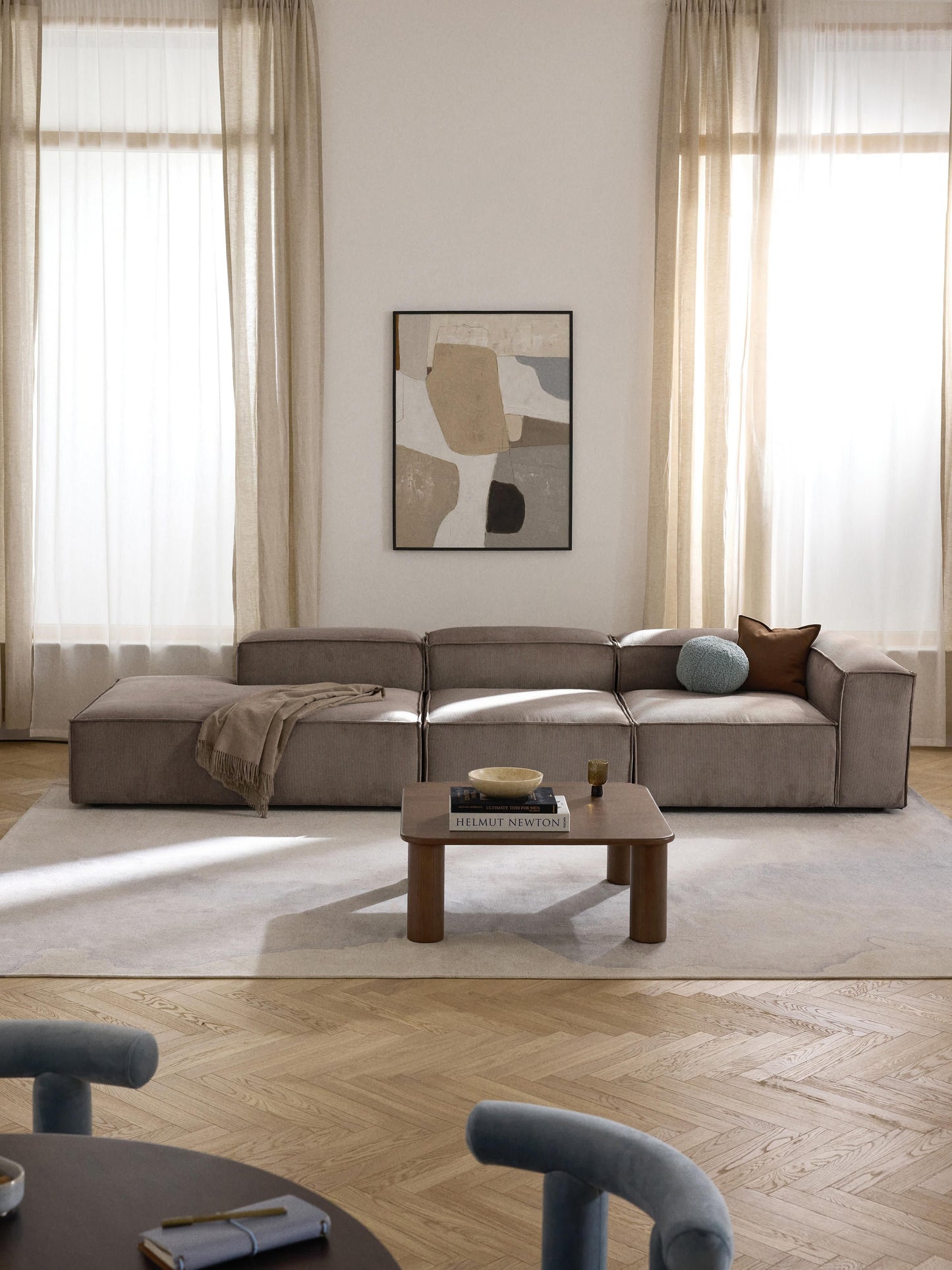 Lenfaro Corduroy Ottoman Module