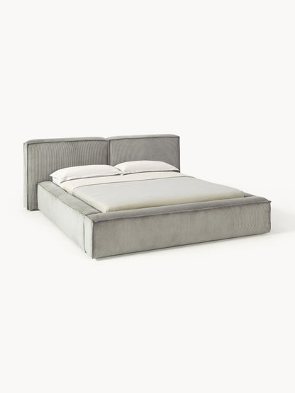 Lenfaro Corduroy Upholstered Bed