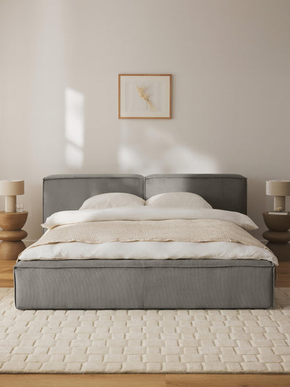 Lenfaro Corduroy Upholstered Bed