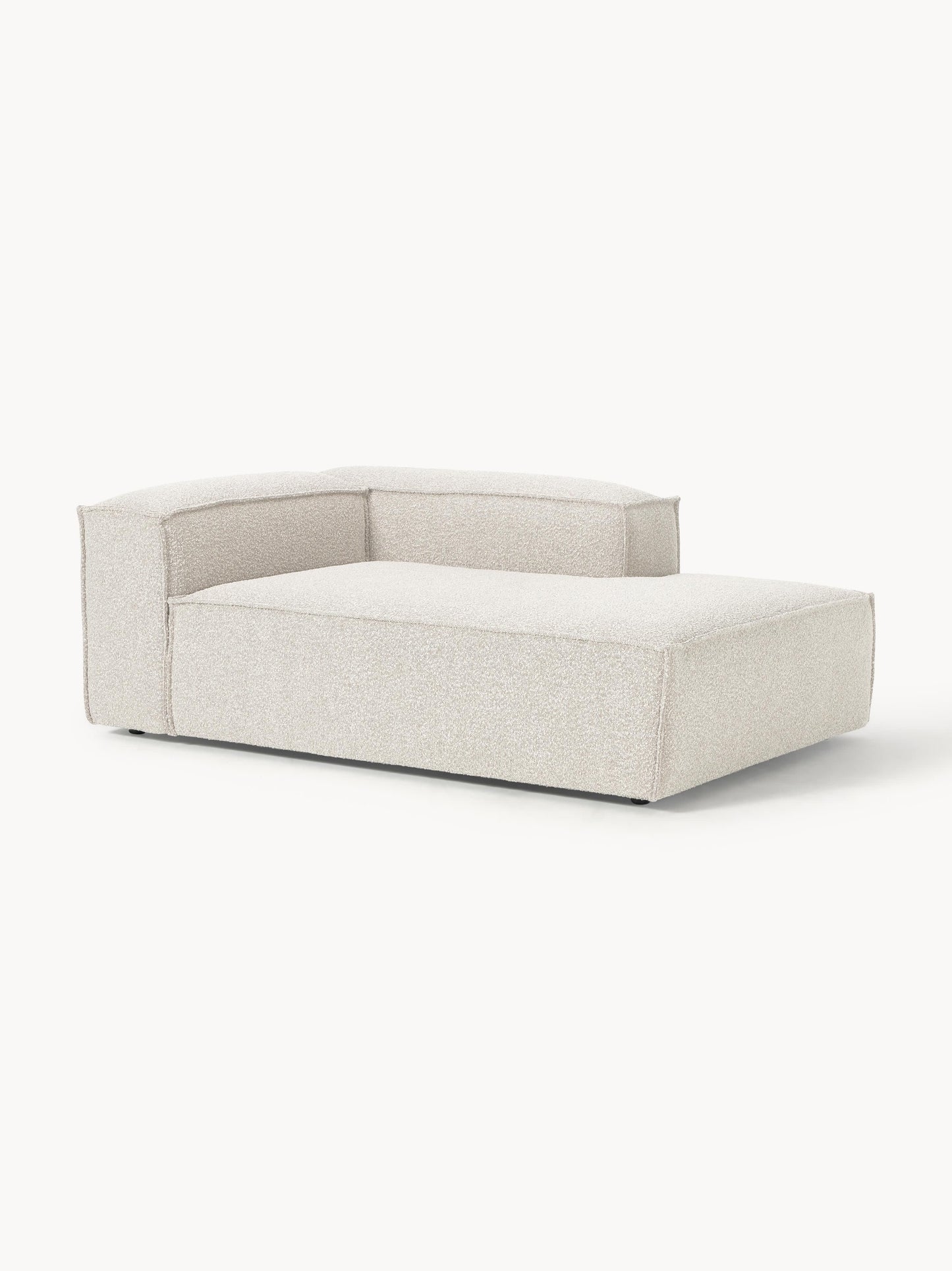 Lenfaro Corner Ottoman Module in Bouclé