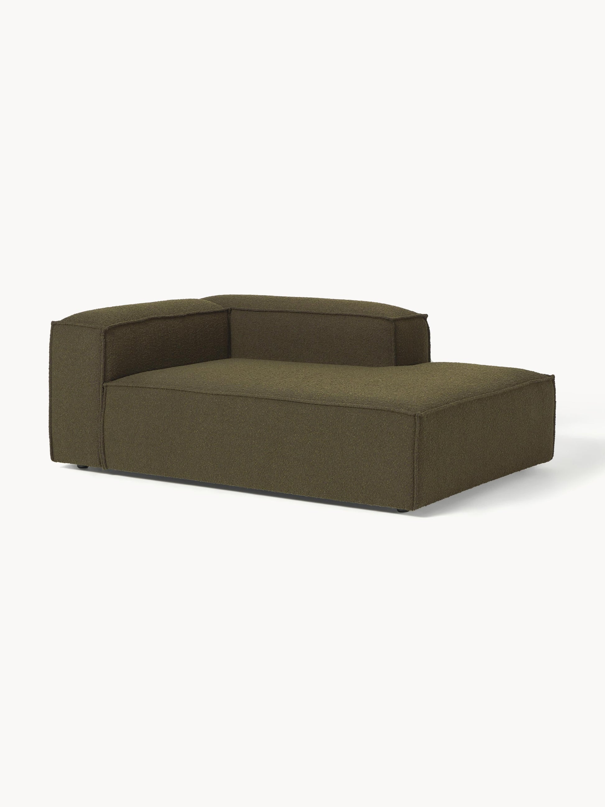 Lenfaro Corner Ottoman Module in Bouclé