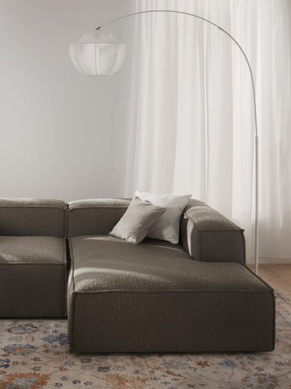 Lenfaro Corner Ottoman Module in Bouclé