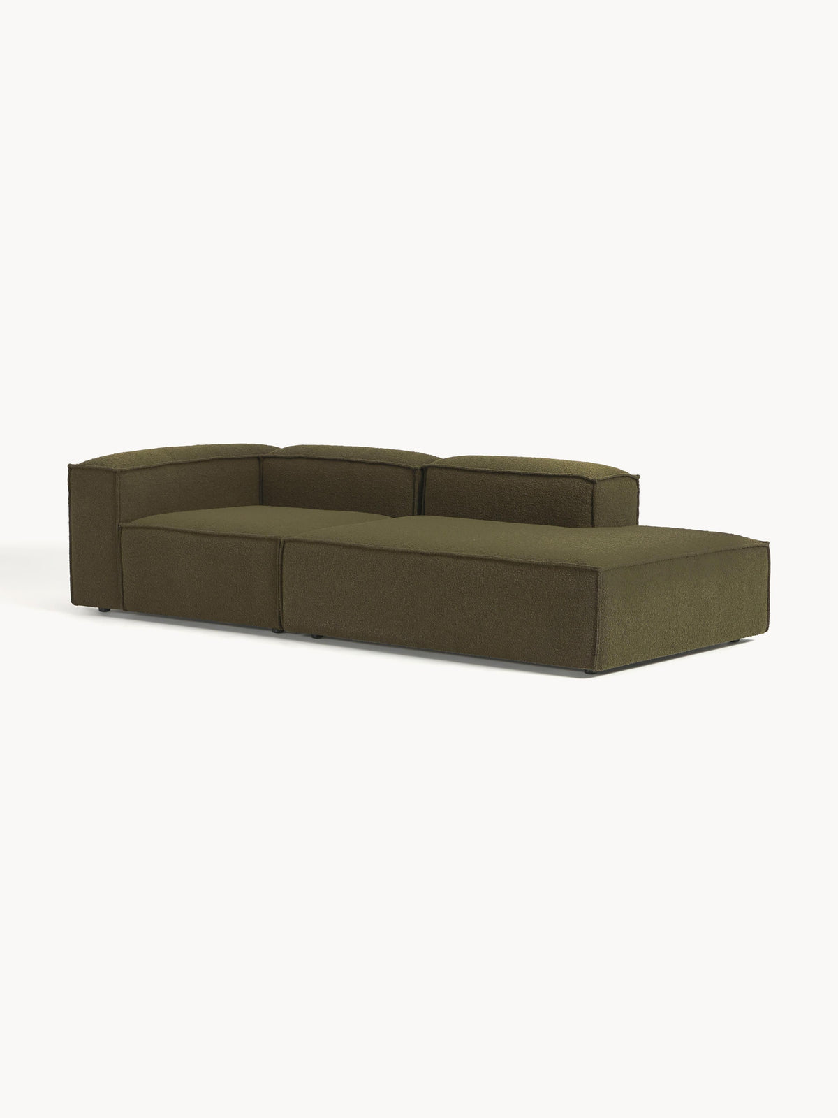 Lenfaro Modular Bouclé Ottoman