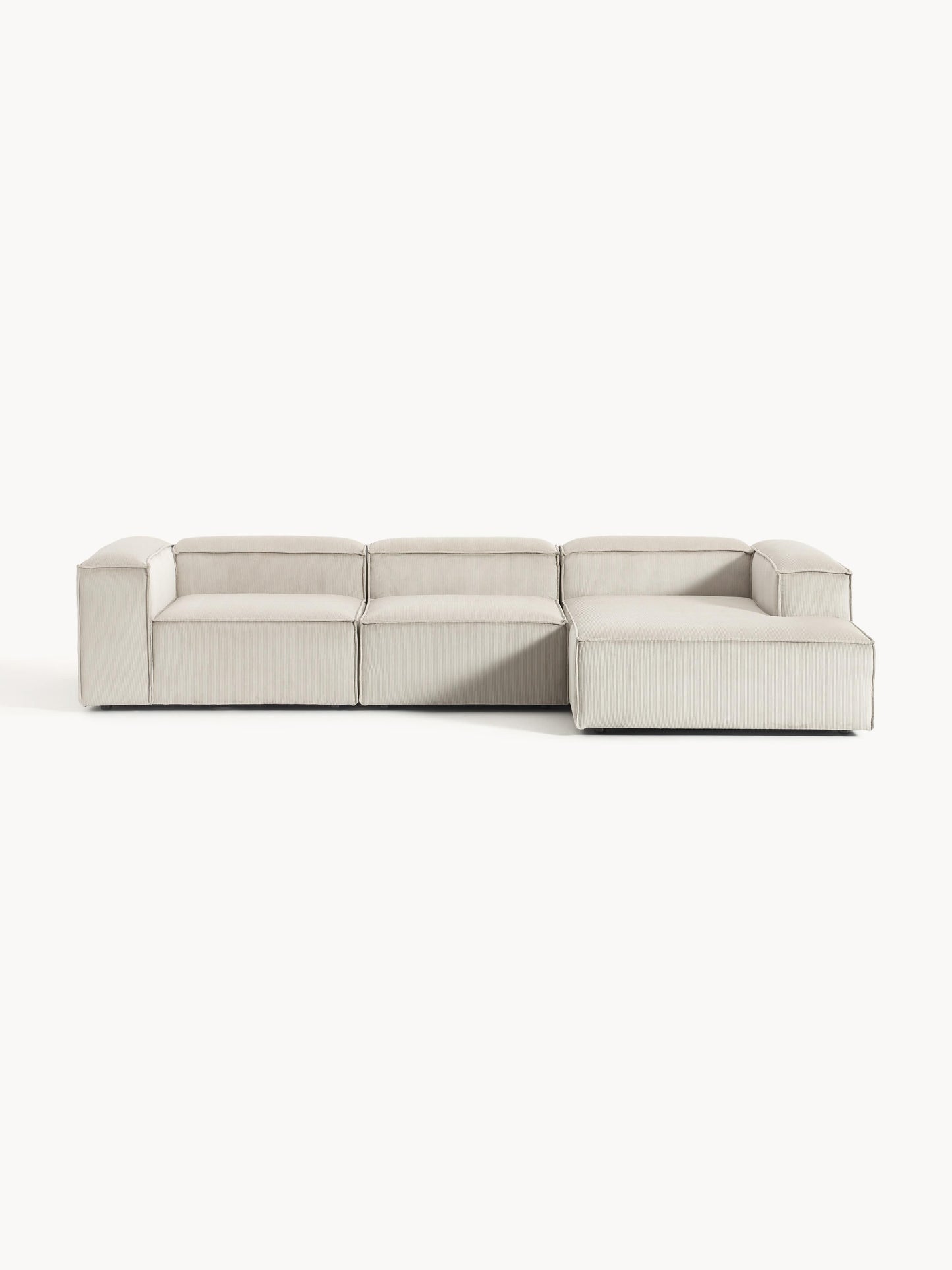 Lenfaro Modular Corduroy Corner Sofa (4-Seater)