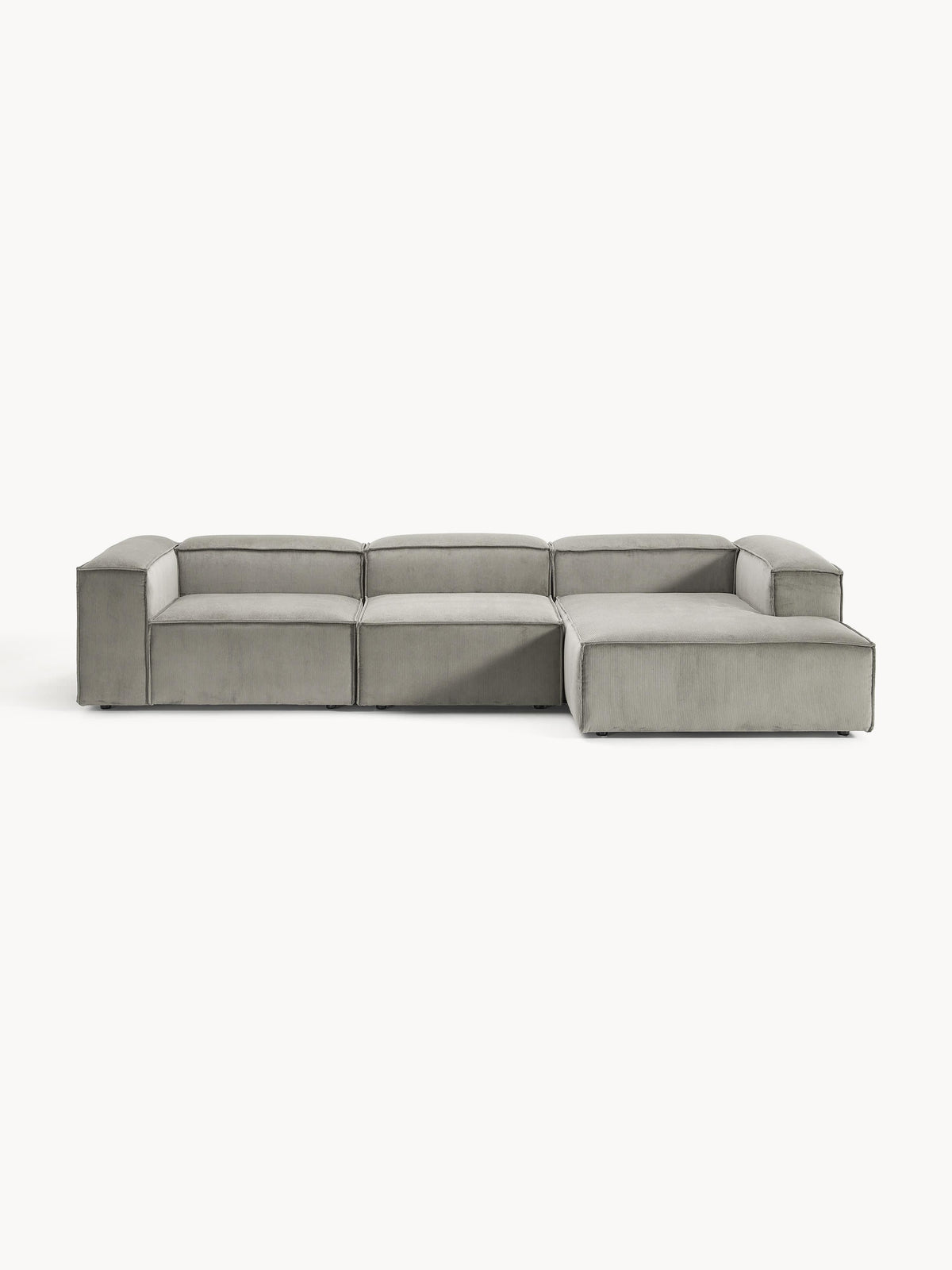 Lenfaro Modular Corduroy Corner Sofa (4-Seater)