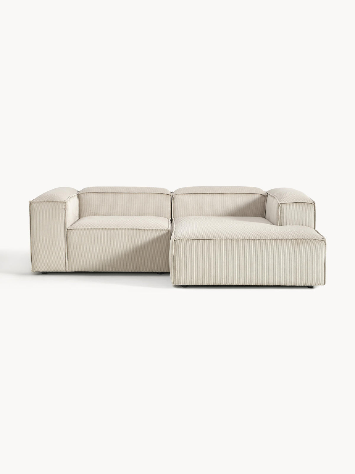 Lenfaro Modular Corner Sofa in Corduroy, 2-Seater