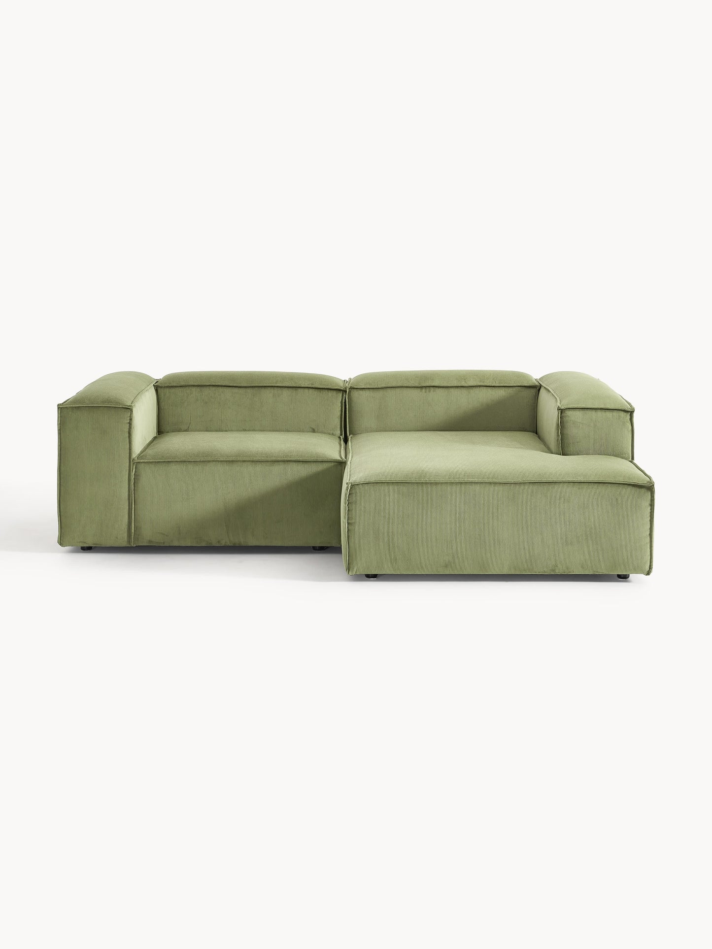 Lenfaro Modular Corner Sofa in Corduroy, 2-Seater