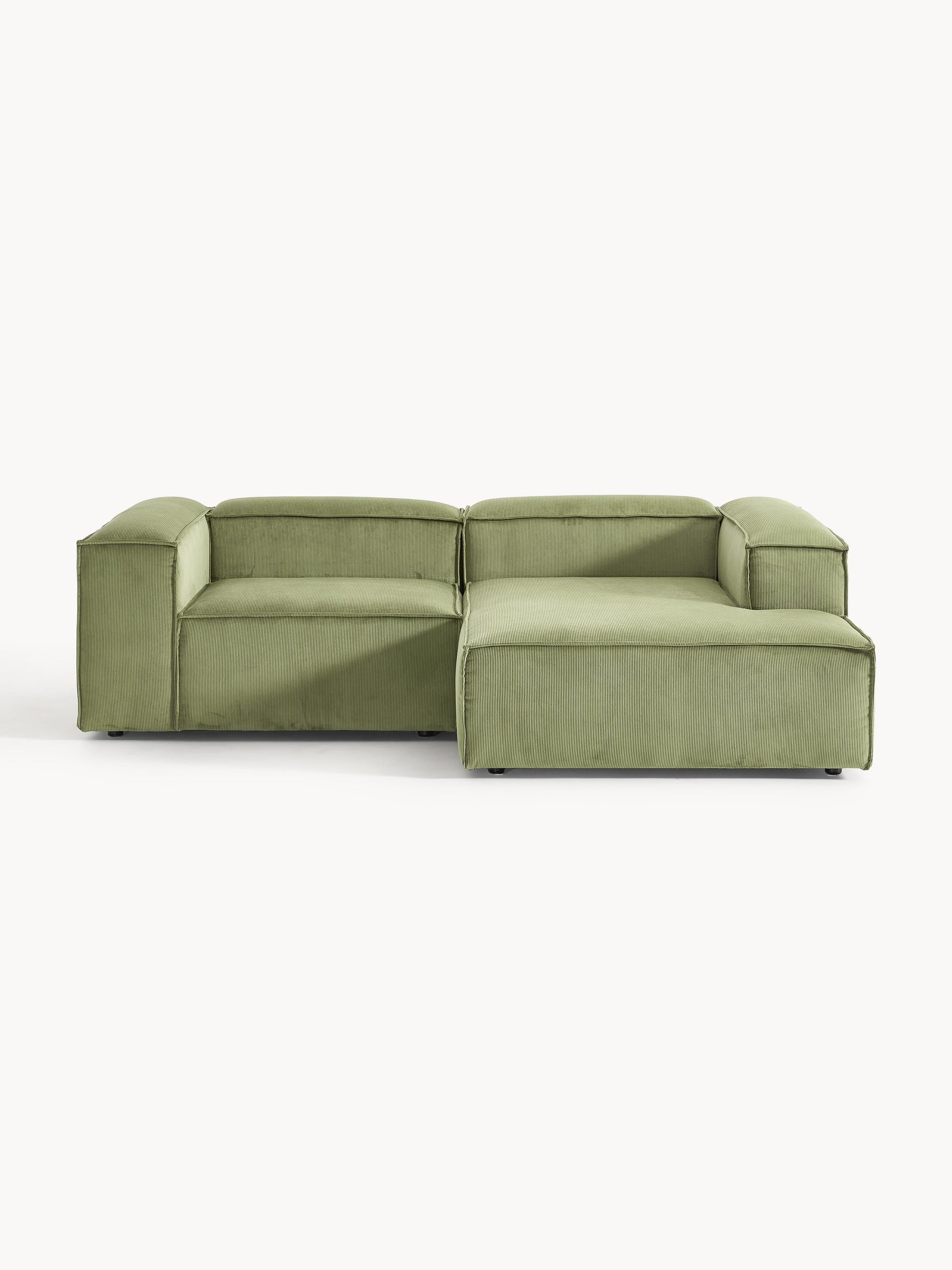 Lenfaro Modular Corner Sofa in Corduroy, 2-Seater