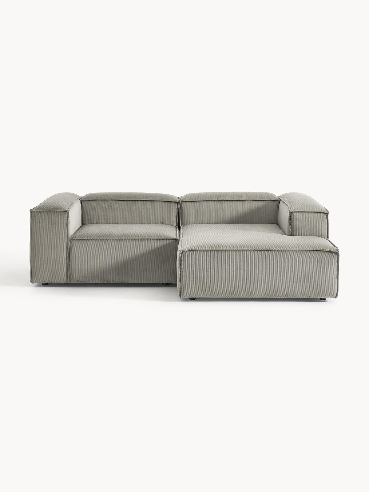 Lenfaro Modular Corner Sofa in Corduroy, 2-Seater
