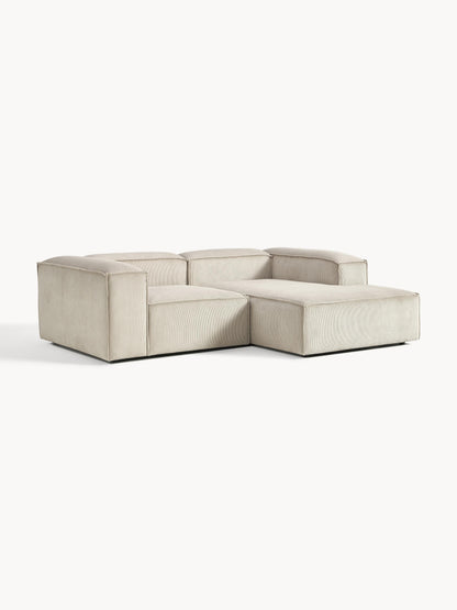 Lenfaro Modular Corner Sofa in Corduroy, 2-Seater