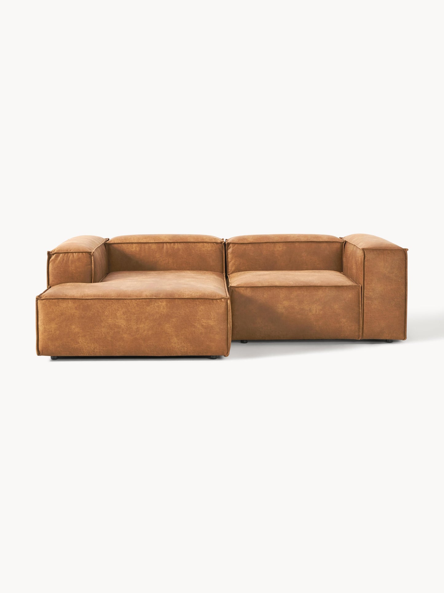 Lenfaro Modular Leather Corner Sofa (2-Seater)