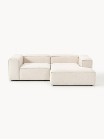 Lenfaro Modular Linen Blend Corner Sofa, 2-Seater