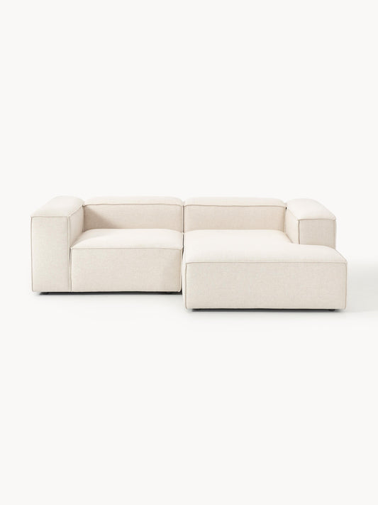 Lenfaro Modular Linen Blend Corner Sofa, 2-Seater