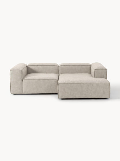 Lenfaro Modular Linen Blend Corner Sofa, 2-Seater