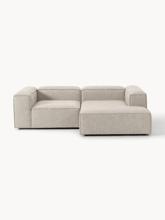 Lenfaro Modular Linen Blend Corner Sofa, 2-Seater