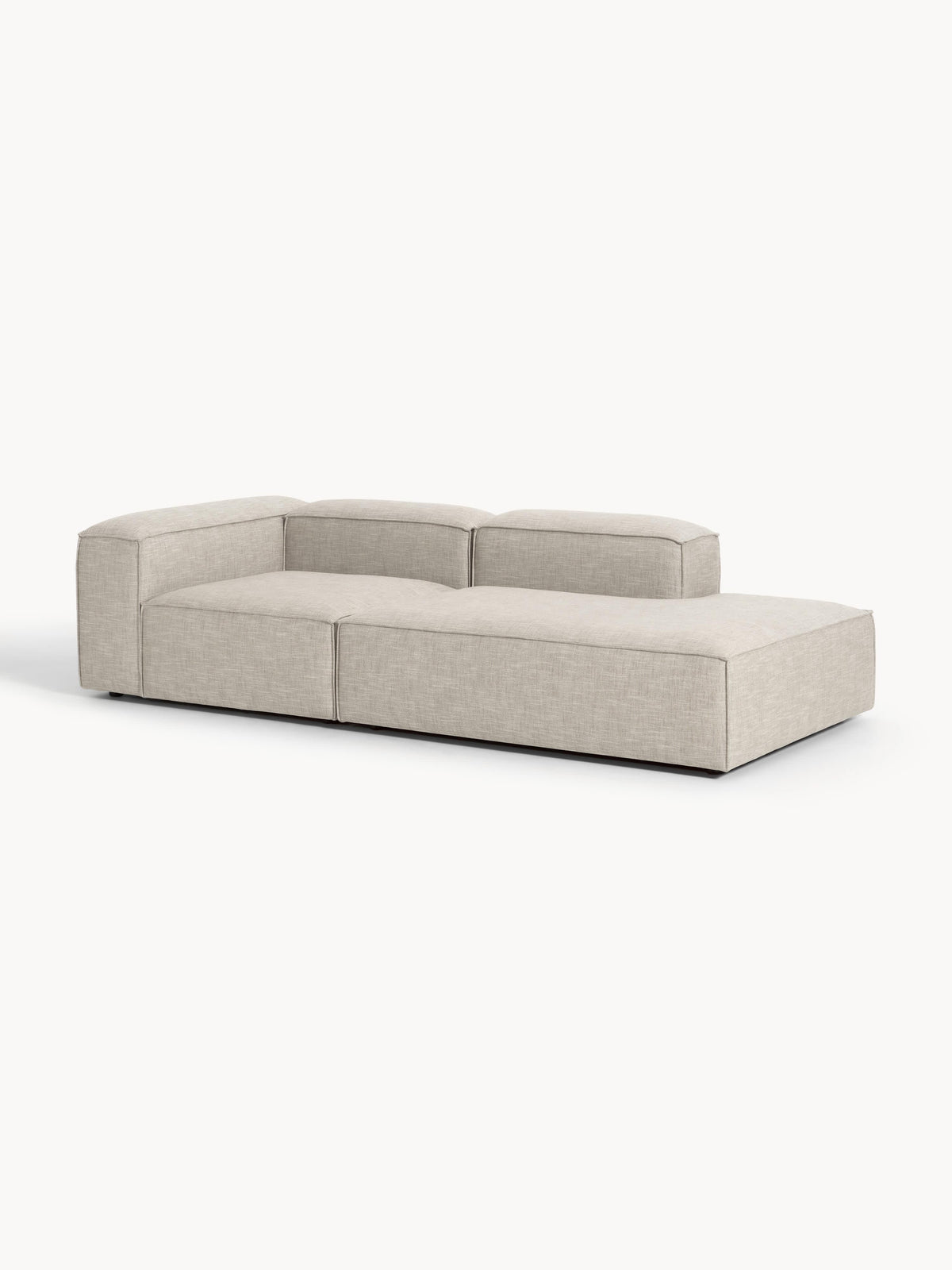 Lenfaro Modular Linen Blend Ottoman