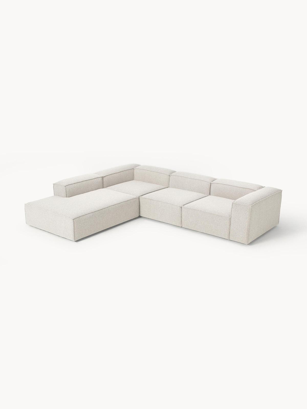 Lenfaro Modular XL Bouclé Corner Sofa (4-Seater)