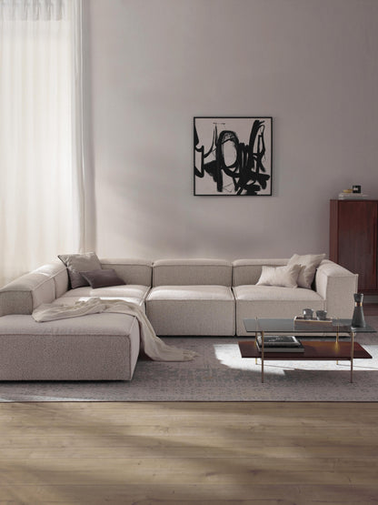 Lenfaro Modular XL Bouclé Corner Sofa (4-Seater)